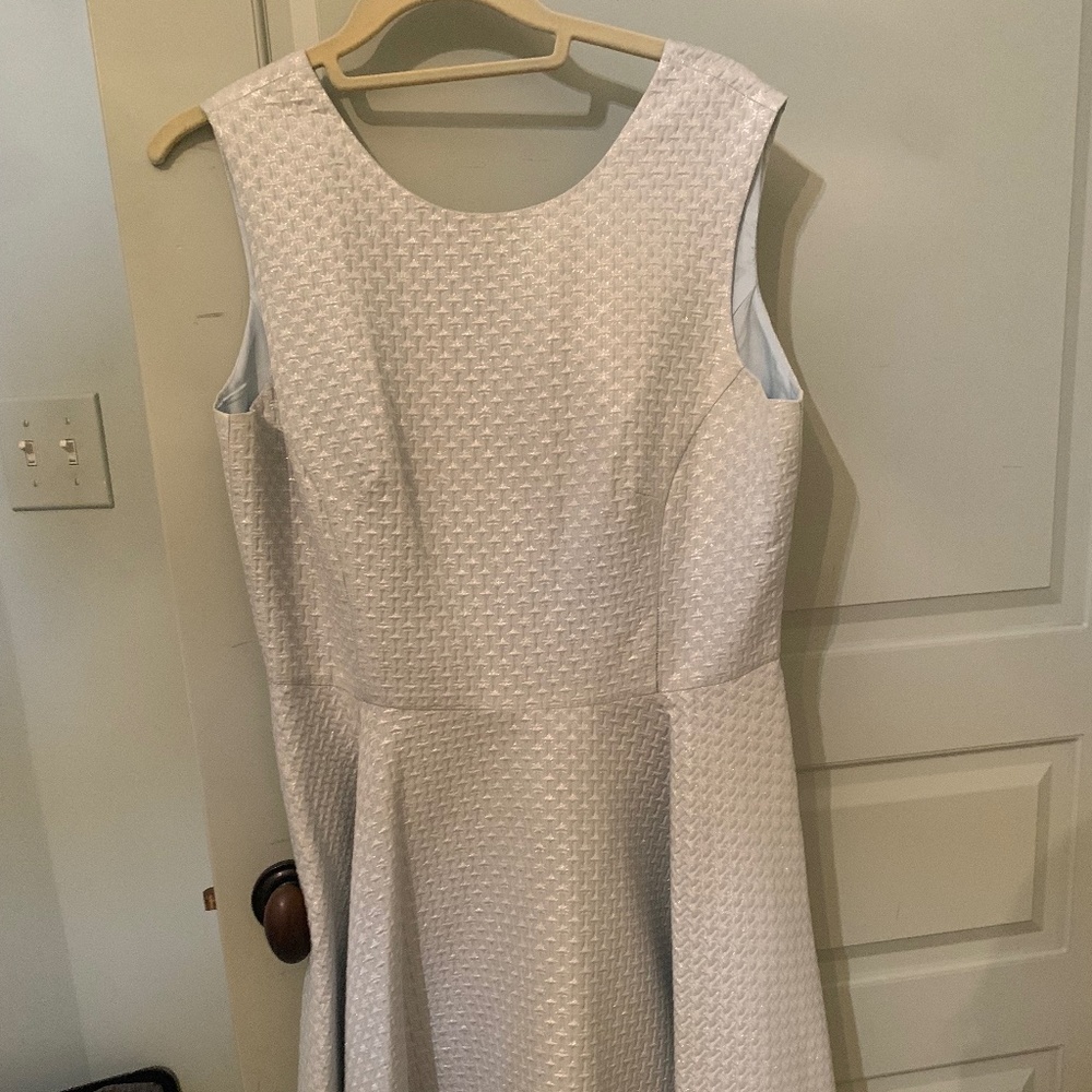 Blue Silver A-Line Dress